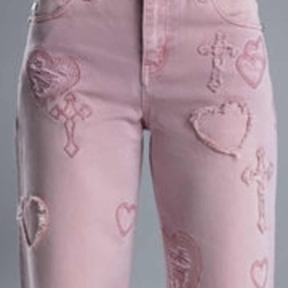 Miss Me Black Label Aryanna Heart Cross Slim Wide